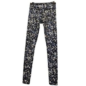 Beyond Yoga Blue Watercolor Print Leggings Womens XS